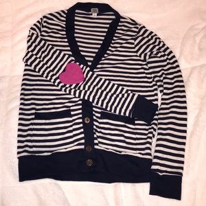 Cardigan with heart elbow patches! 💕🎀💘